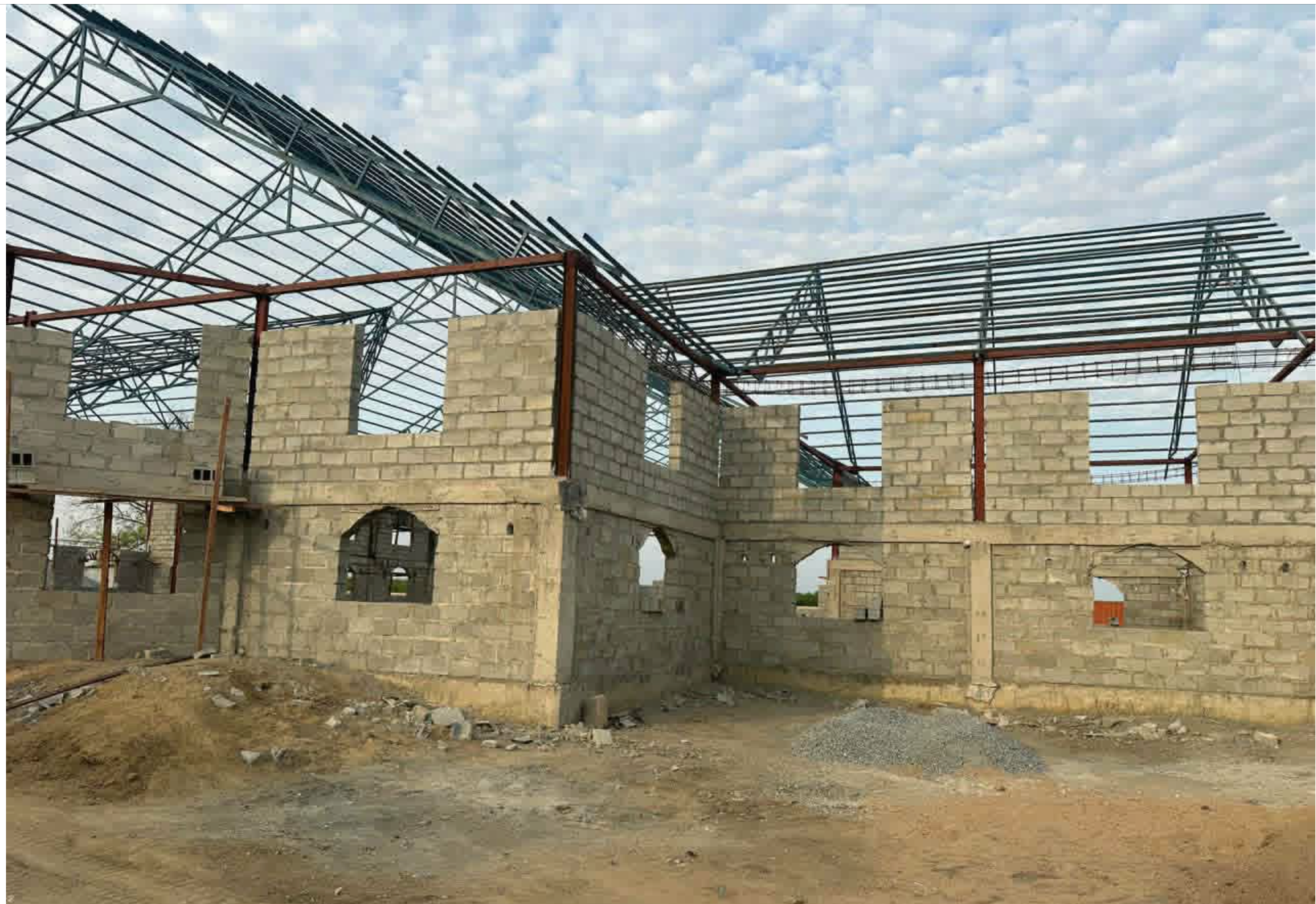 Construction progress on St. Andrew Cathedral